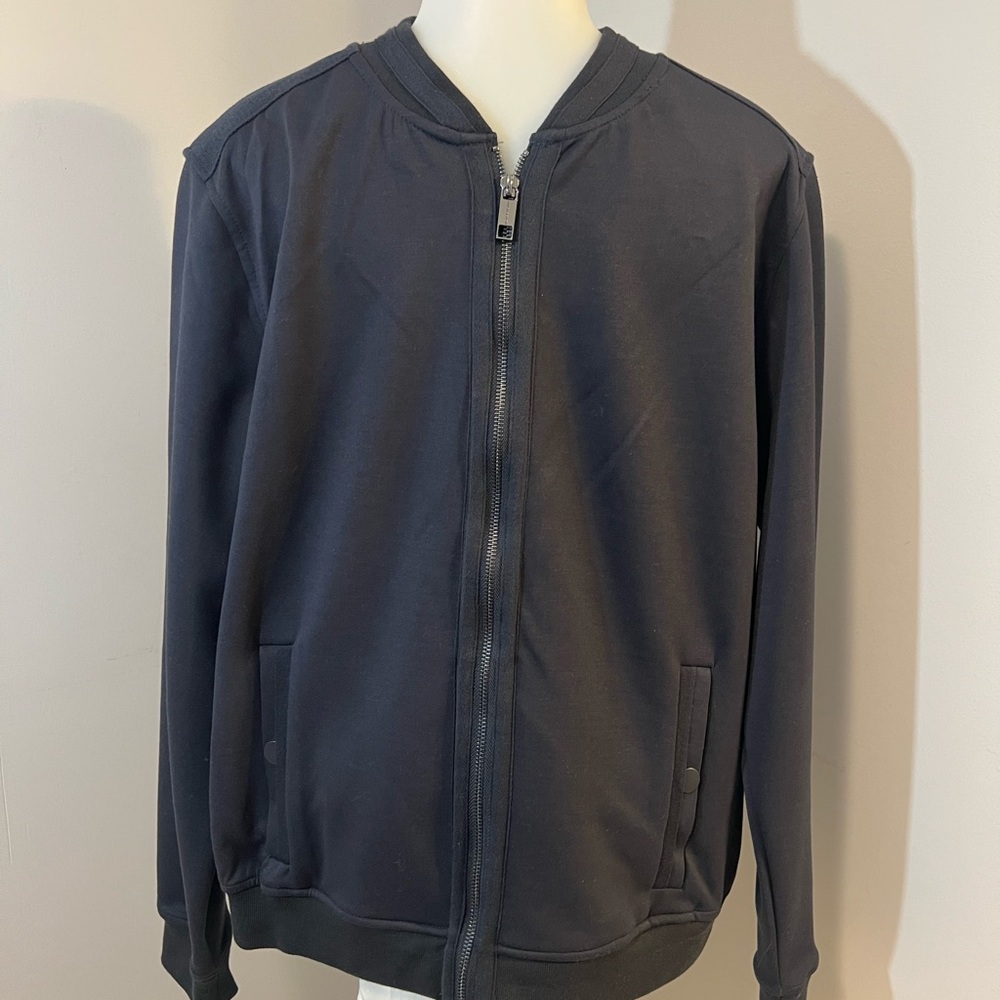 Magaschoni Black Lightweight Bomber Jacket